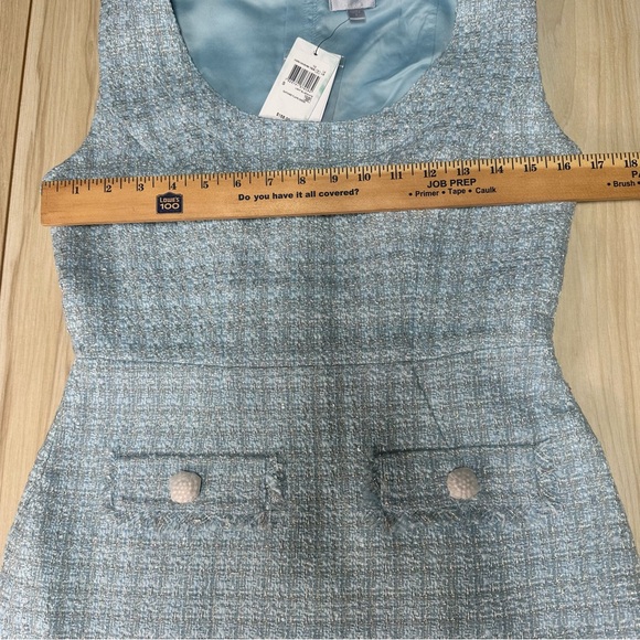 New Guess Women's Daphnee Metallic-Threaded Tweed Mini Dress Size Small - Picture 11 of 16